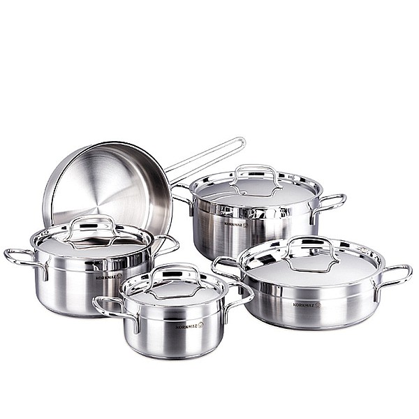 Cookware :: Cookware Set :: A2864 Korkmaz Stona 7 Piece Cookware